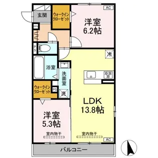 シリウス【301号室】の間取り