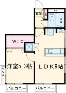 ノア八幡山【1階】の間取り