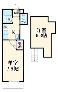 La verde戸田【301号室】の間取り