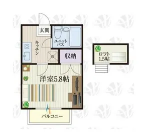 b’CASA行田Ⅵre−born【204号室】の間取り