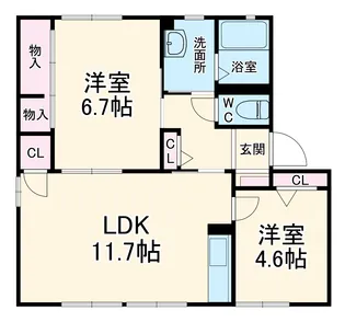 モントレーM【1階】の間取り