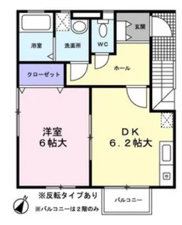 カミノマザーキミ【102号室】の間取り