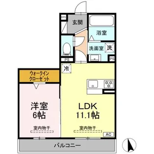 シリウス【203号室】の間取り