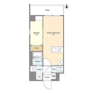 グランカーサ尾久【2階】の間取り
