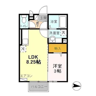ロワジールⅢ【2階】の間取り