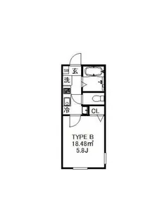 Belle Noire K(ベル・ノワール・ケー)【3階】の間取り