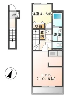 Prendre(プランドール)【2階】の間取り