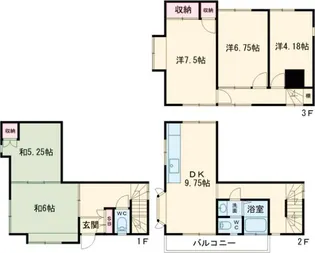 シャトレKAMIYA【A号室】の間取り