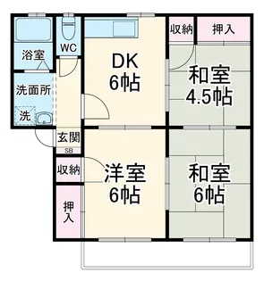 フレグランス千代田【2階】の間取り