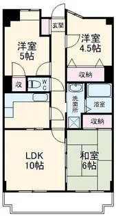 AKXX4Ⅵプレミール柏【7階】の間取り