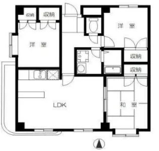 タチマンション沼袋【2階】の間取り
