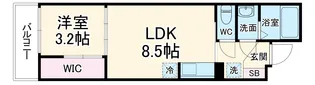シエーナグランデ四条烏丸【2階】の間取り
