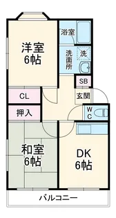 スカイFBK【4階】の間取り
