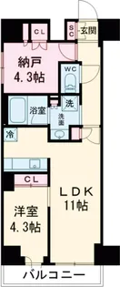 LumiCourt MITAKA【6階】の間取り
