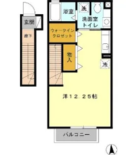 ファミール多摩平【02060号室】の間取り