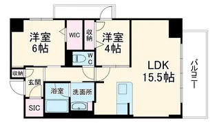 サンエール南堀江【0507号室】の間取り