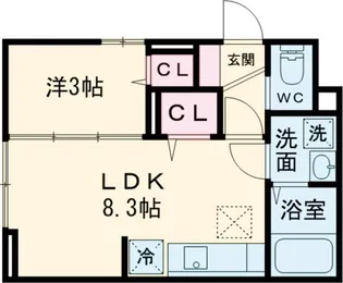セレスティア柴又Ⅳ【101号室】の間取り