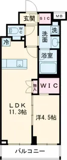 コンフォリア・リヴ東中野【304号室】の間取り