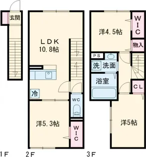 セレスティア柴又Ⅳ【202号室】の間取り