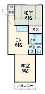 メゾンドコリンヌ【2階】の間取り