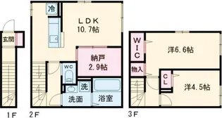 セレスティア柴又Ⅳ【203号室】の間取り