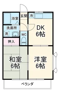 さくらコーポⅡ【101号室】の間取り