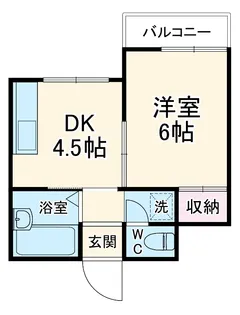 ベルモント池田町【8号室】の間取り