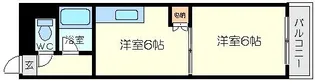 クリエール三津屋【4階】の間取り