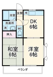 さくらコーポⅡ【203号室】の間取り