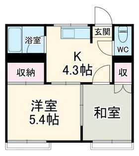 コーポ倉本【2階】の間取り