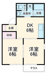 コーポ元橋本【1階】の間取り