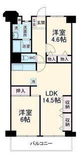 日商岩井草加マンション【7階】の間取り