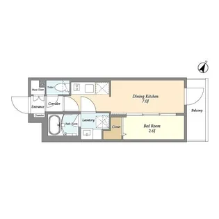 グランカーサ千駄木【4階】の間取り