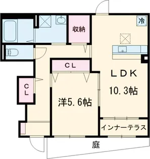エル・クーレ【01030号室】の間取り