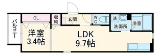 LECOCON四日市Ⅷ【1階】の間取り