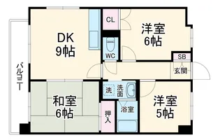 サングリーン【4階】の間取り