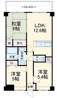 フォーレスト【4階】の間取り