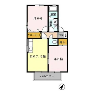 オランジュリー山本III【2階】の間取り