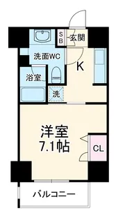 レジディア新横浜【4階】の間取り