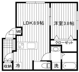 ヴィンテージCITY武蔵小金井【1階】の間取り