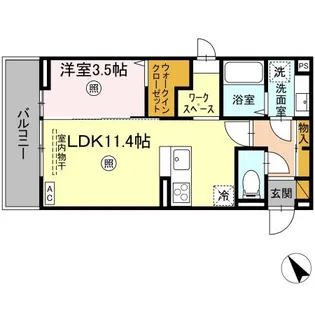 エルブ・バレ【302号室】の間取り