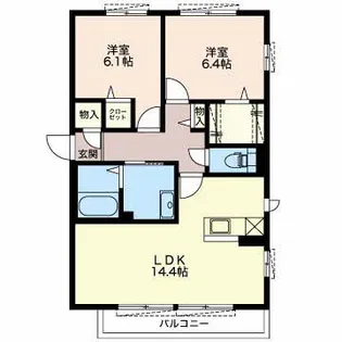 マノワール【1階】の間取り