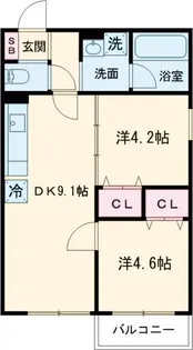 RJカーサ松陰神社【3階】の間取り