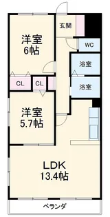 ファミール【3階】の間取り