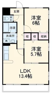 ファミール【4階】の間取り