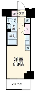 クラリッサ新川崎【7階】の間取り