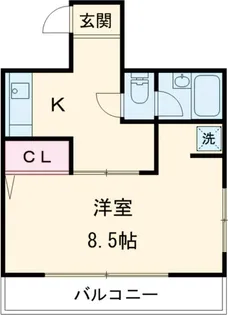 松林堂SK第3マンション【2階】の間取り