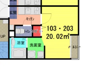 Lino Ageo【203号室】の間取り