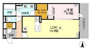 D-residence中桜塚【3階】の間取り