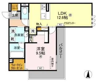 D-residence中桜塚【3階】の間取り
